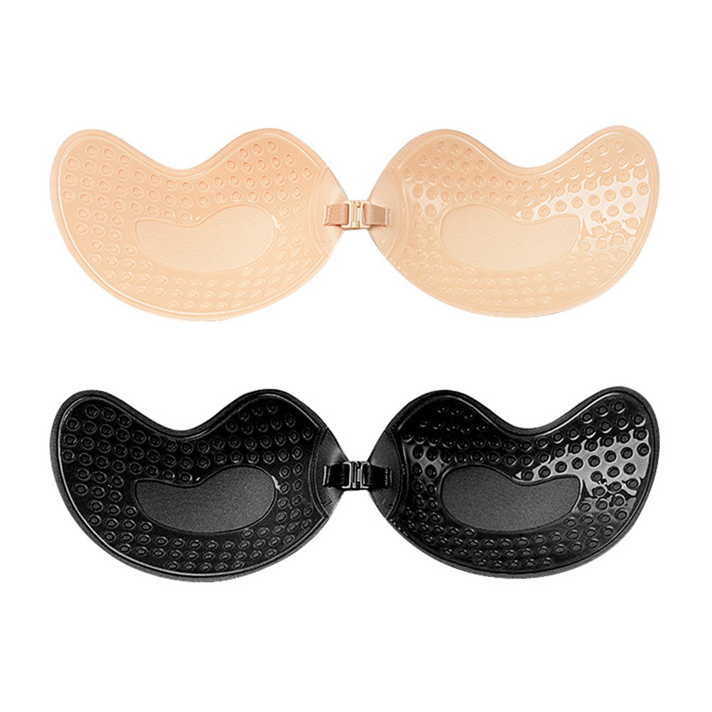 2枚入り、目立たない粘着式ストラップレスブラ、超薄型でバスト - Strapless Bra Adhesive のレビューと価格
